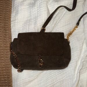 Rebecca Minkoff Dark Brown Suede Crossbody Bag